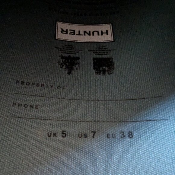 Hunter Women's Short Back Adjustable Rain Boots Size US 7 | Iceberg Mint Green - Picture 6 of 6